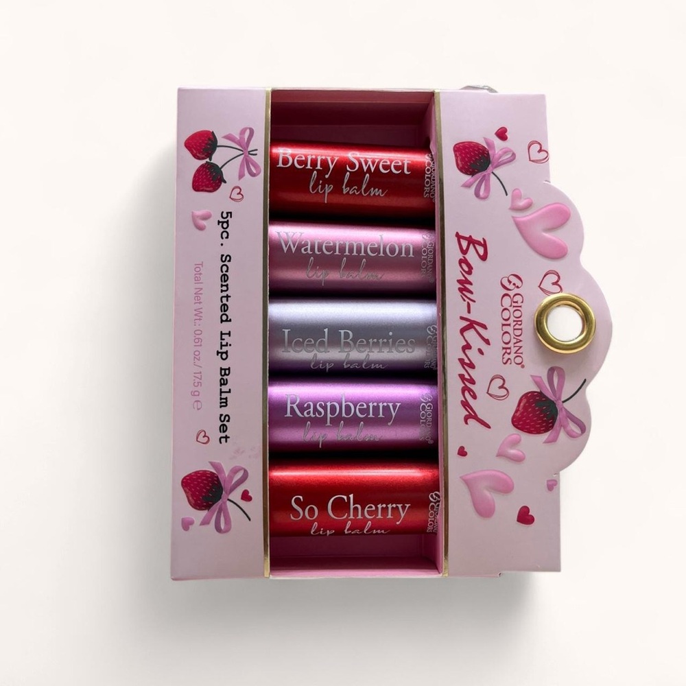 Lip Balm Set - Berry, Watermelon, Raspberry, Cherry - Picture 2 of 4